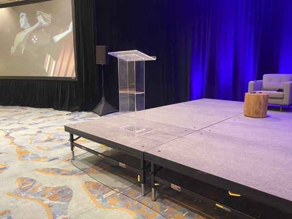 acrylic podium square base 4